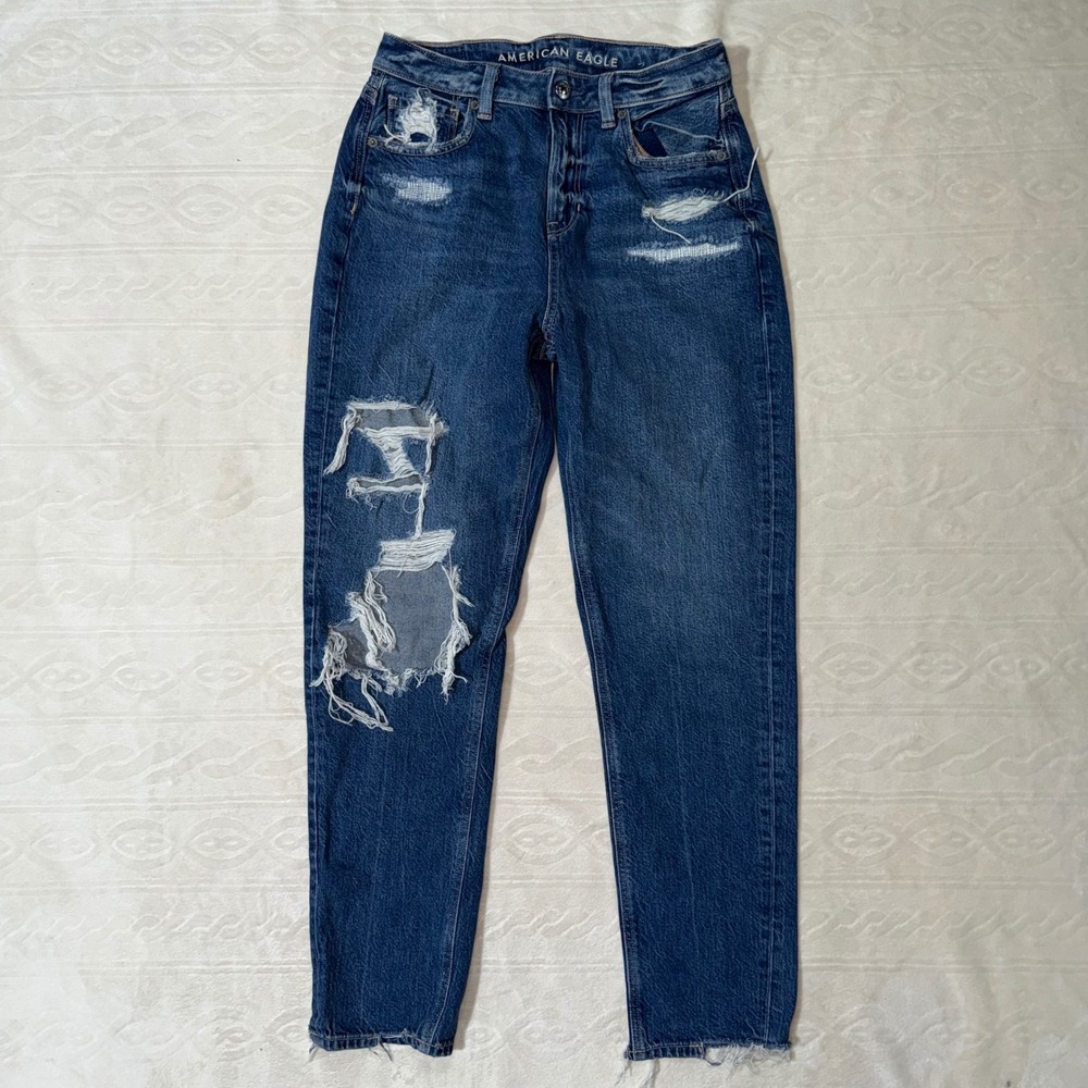 American‎ Eagle Mom Jeans, Distressed